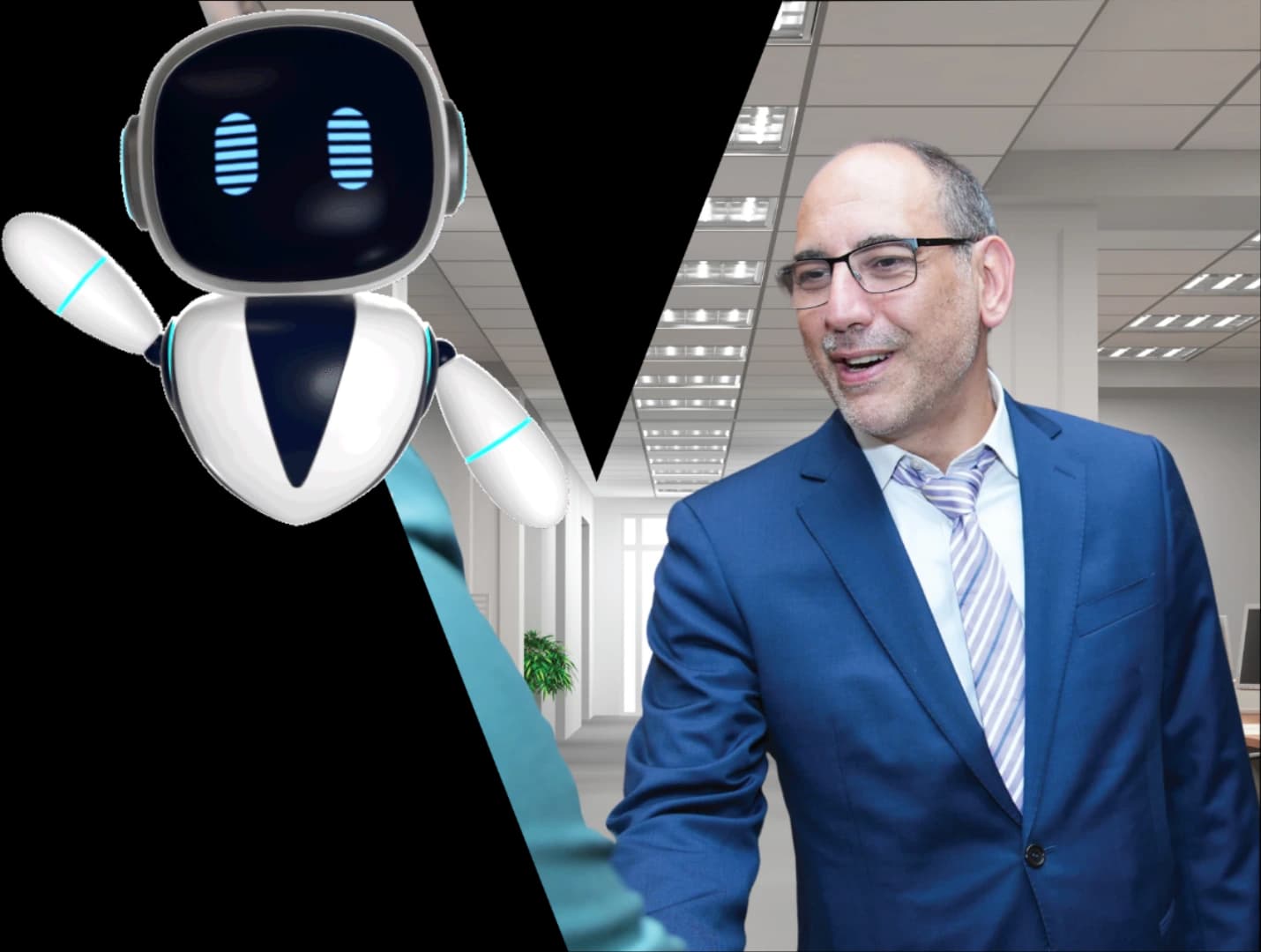 AI helping a businessman